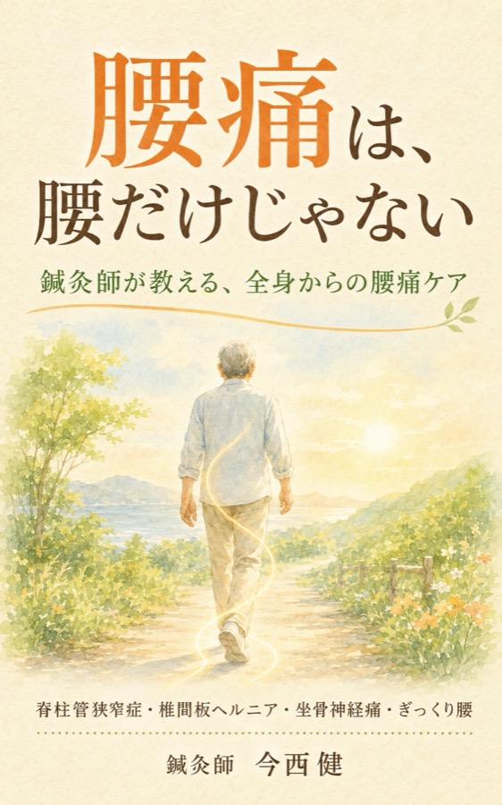 書籍『腰痛は、腰だけじゃない ― 鍼灸師が教える、全身からの腰痛ケア』の表紙